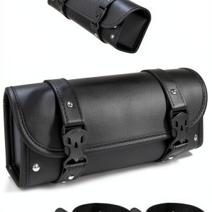 Motorcycle Handlebar Bag UBOG Faux Leather Universal Fit-0