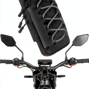 Buhobha Motorcycle Frame Bag Black Nylon-0