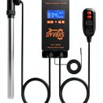 1500W Immersion Water Heater, Fully Submersible Portable Electric Heater with Digital Temperature Controller and Sensor for Bathtub Pool Hot Tub Bucket Stock Tank Cattle Trough-0
