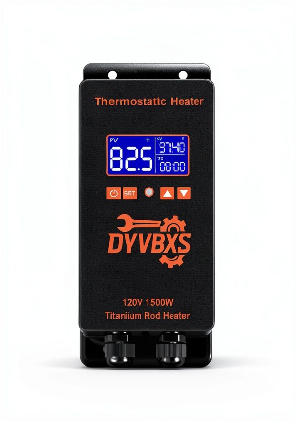 1500W Immersion Water Heater, Fully Submersible Portable Electric Heater with Digital Temperature Controller and Sensor for Bathtub Pool Hot Tub Bucket Stock Tank Cattle Trough-3