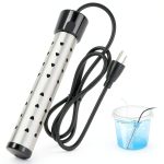 Portable Water Heater – 1300W Immersion Heater for Bathtub with Switch Control, Bucket, Hot Tub, and Mini Inflatable Pool – Fast Heating with Rust-Resistant 304 Stainless Steel Cap(Black)-0