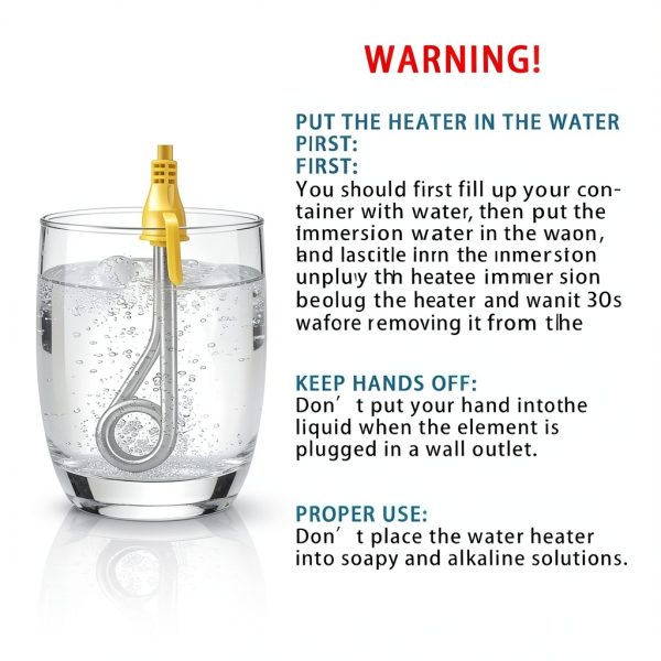 Immersion Heater 600W Stainless Steel by TROUVAILLE and Rapid Heat-6